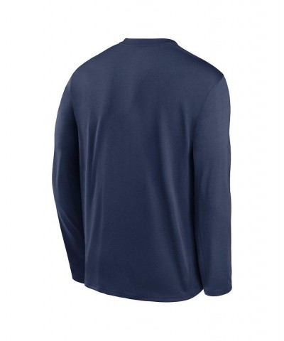 Men's Navy Tampa Bay Rays Authentic Collection Team Logo Legend Performance Long Sleeve T-shirt $23.65 T-Shirts