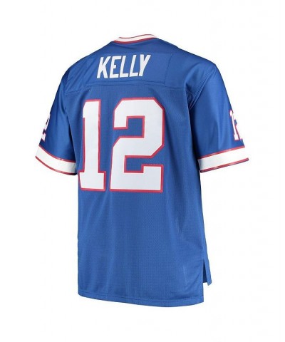 Men's Jim Kelly Royal Buffalo Bills Big and Tall 1990 Retired Player Replica Jersey $56.10 Jersey