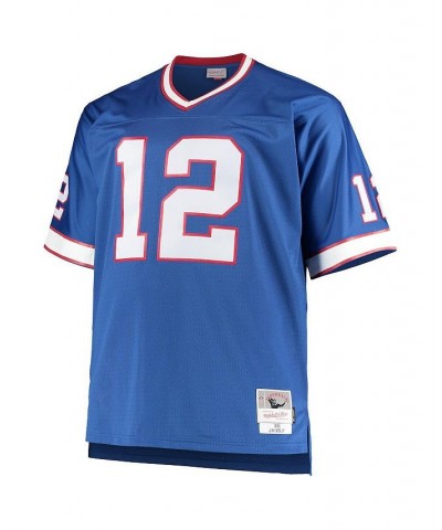 Men's Jim Kelly Royal Buffalo Bills Big and Tall 1990 Retired Player Replica Jersey $56.10 Jersey