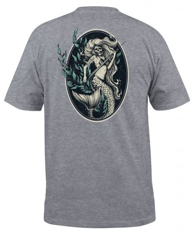 Men's Salt Life Spear Huntress Graphic Short-Sleeve T-Shirt Gray $16.32 T-Shirts