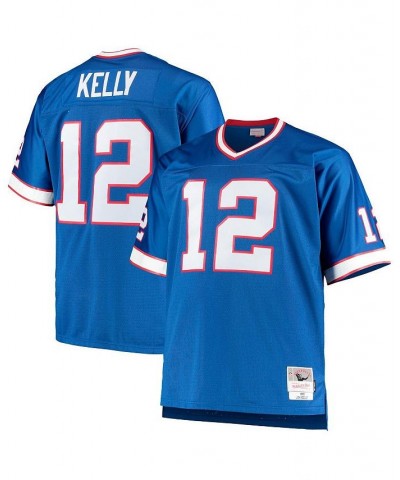 Men's Jim Kelly Royal Buffalo Bills Big and Tall 1990 Retired Player Replica Jersey $56.10 Jersey