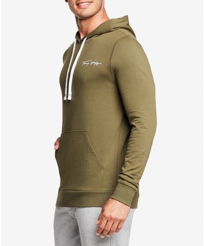 Tommy Hilfiger Men's Modern Essentials Brushed Back Fleece Lounge Hoodie Green $17.17 Sweatshirt