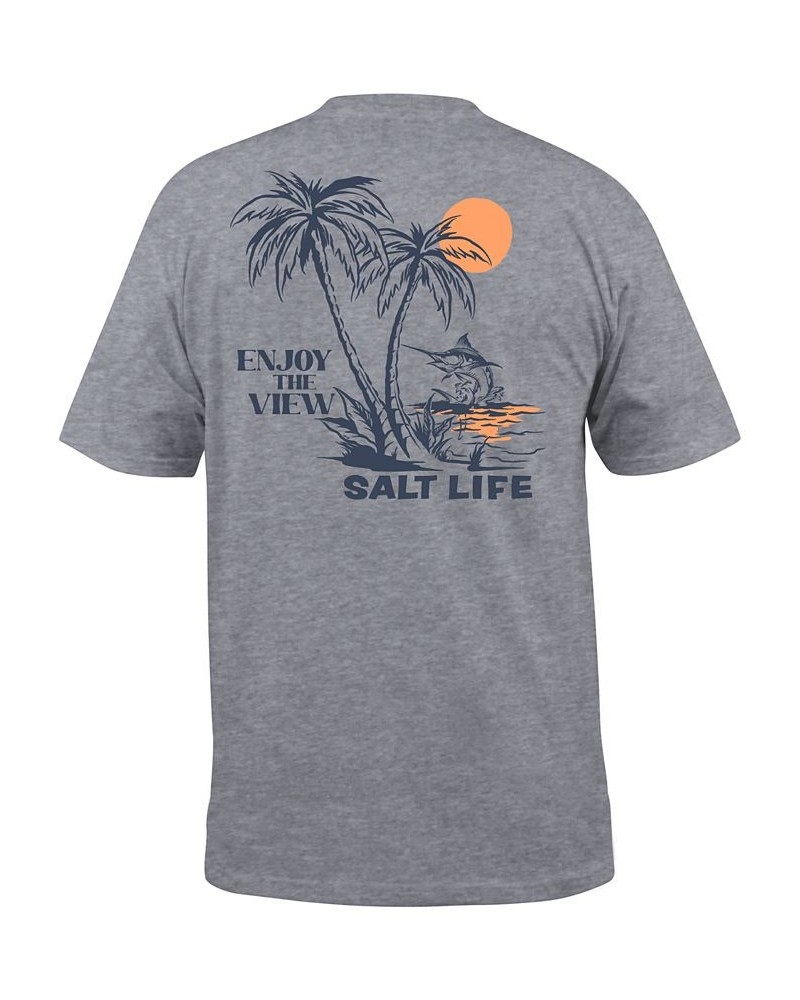 Men's Salt Life Enjoy The View Graphic Short-Sleeve T-Shirt Orange $18.02 T-Shirts