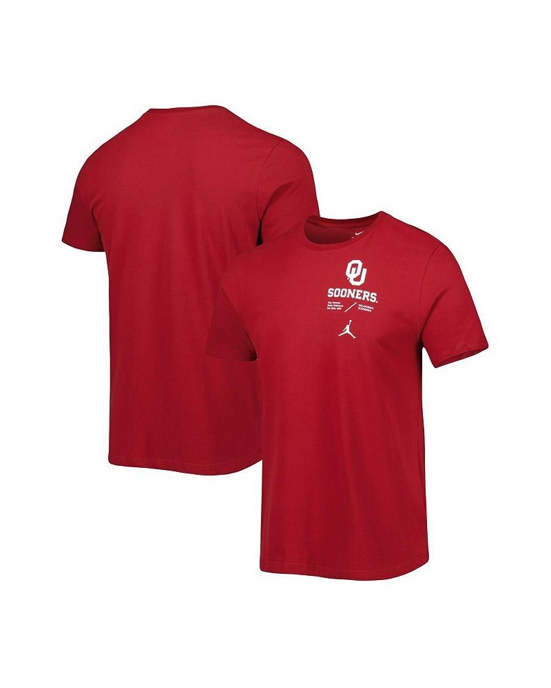 Men's Brand Crimson Oklahoma Sooners Team Practice Performance T-shirt $20.25 T-Shirts