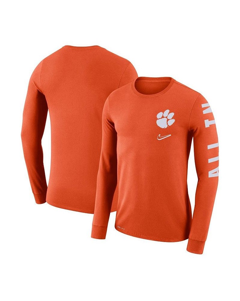 Men's Orange Clemson Tigers Local Mantra Performance Long Sleeve T-shirt $22.50 T-Shirts