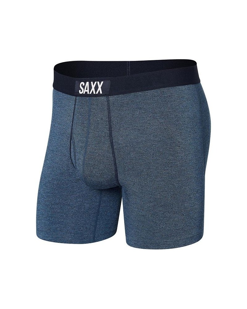 Men's Ultra Super Soft Boxer Fly Brief Blue $19.80 Underwear