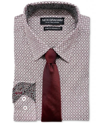 Men's Modern-Fit Dress Shirt & Tie Set Red $23.09 Dress Shirts