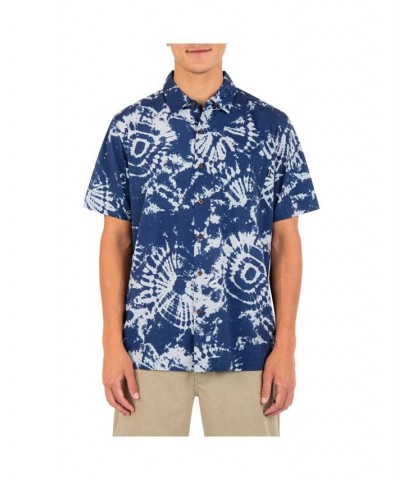 Men's Rincon Print Short Sleeve Button-Up Shirt PD02 $29.25 Shirts