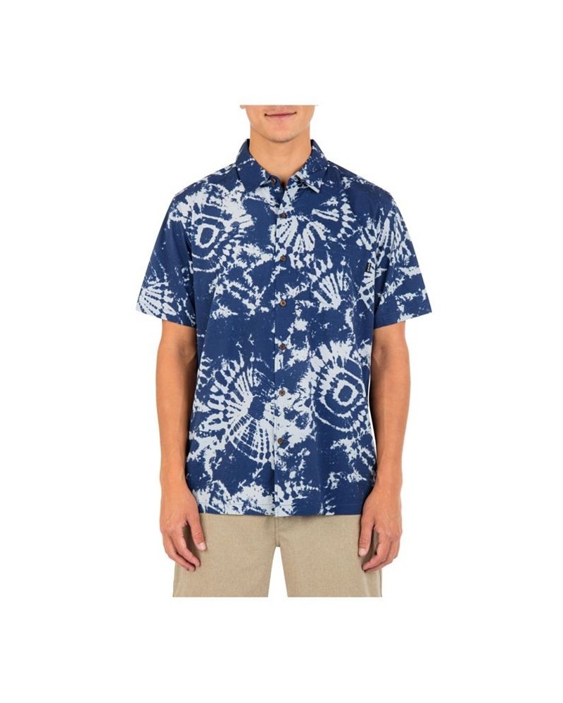 Men's Rincon Print Short Sleeve Button-Up Shirt PD02 $29.25 Shirts