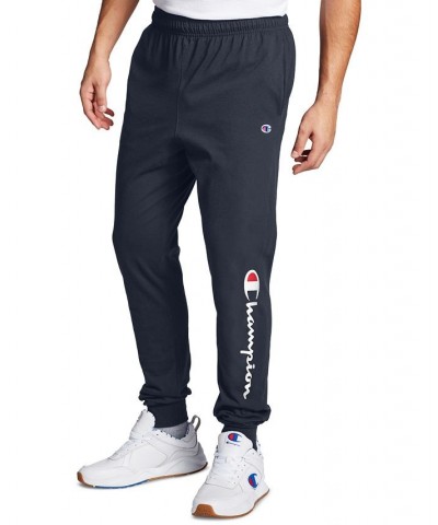 Men's Standard-Fit Script Logo-Print Joggers Navy $17.20 Pants