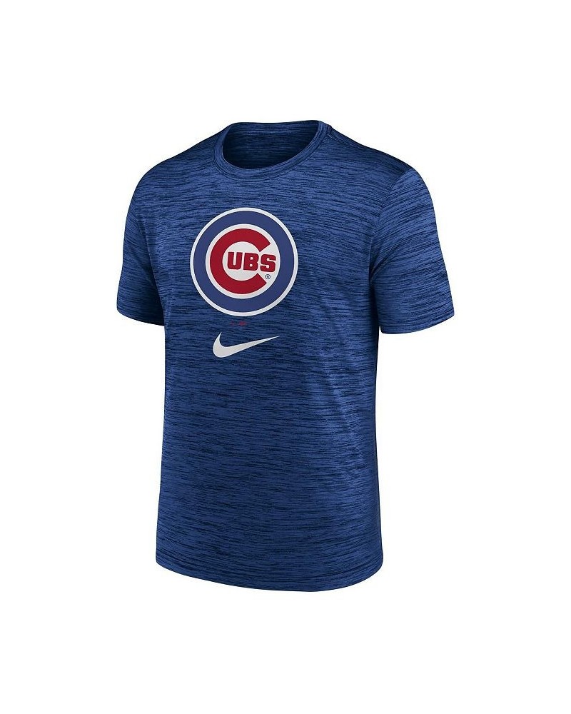 Men's Royal Chicago Cubs Logo Velocity Performance T-shirt $26.49 T-Shirts