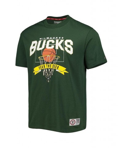 Men's Hunter Green Milwaukee Bucks Tim Backboard T-shirt $24.75 T-Shirts