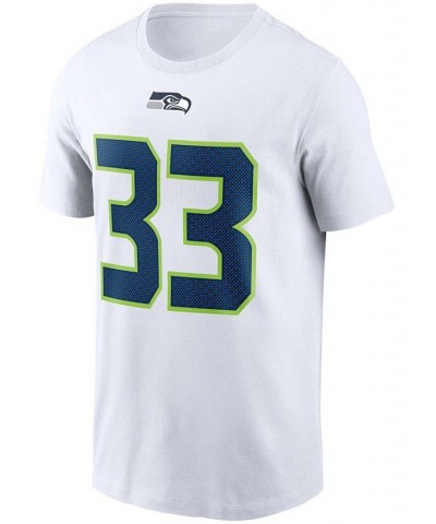 Men's Jamal Adams White Seattle Seahawks Name and Number T-shirt $21.23 T-Shirts