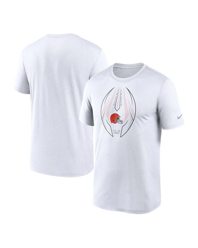 Men's White Cleveland Browns Legend Icon T-shirt $16.56 T-Shirts