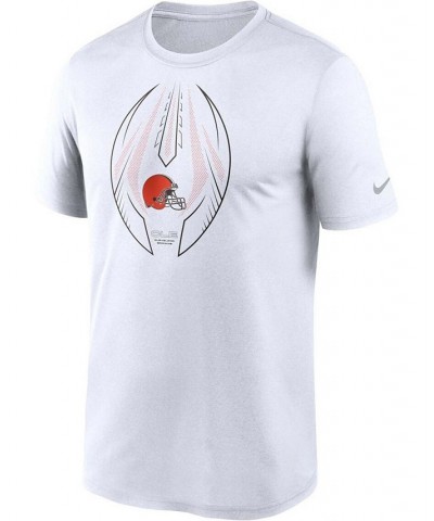 Men's White Cleveland Browns Legend Icon T-shirt $16.56 T-Shirts