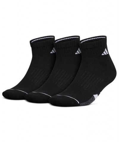 3-Pk. Men's Cushioned Quarter Socks Black $10.86 Socks