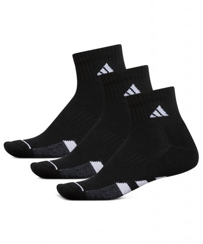 3-Pk. Men's Cushioned Quarter Socks Black $10.86 Socks