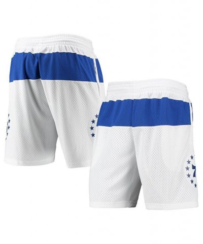 Men's White Philadelphia 76ers 2003-04 Hardwood Classics Swingman Shorts $37.80 Shorts