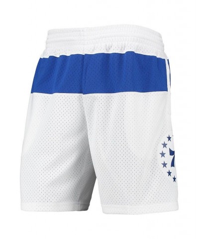 Men's White Philadelphia 76ers 2003-04 Hardwood Classics Swingman Shorts $37.80 Shorts