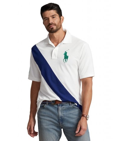 Men's Big & Tall Big Pony Mesh Polo Shirt White $60.68 Polo Shirts