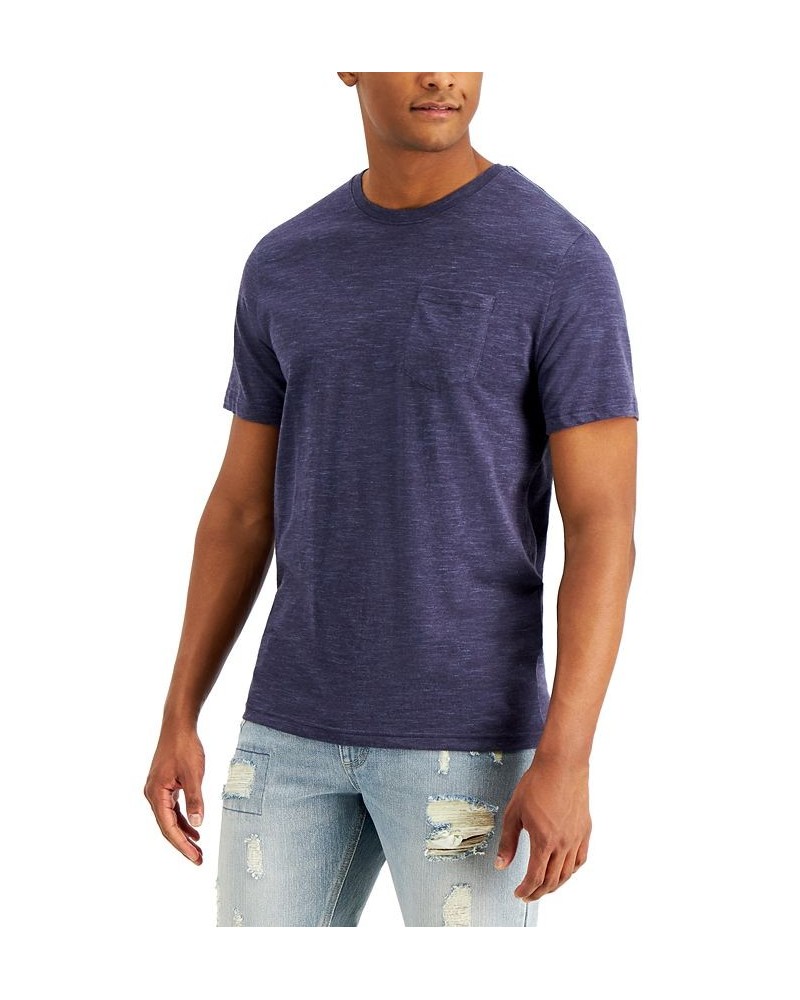 Men's Nep Crew T-Shirt Blue $8.61 T-Shirts