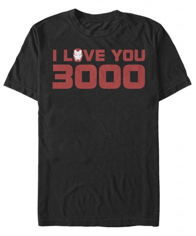 Marvel Men's Avengers Endgame I Love You 3000 Iron Man Helmet, Short Sleeve T-shirt Black $14.35 T-Shirts