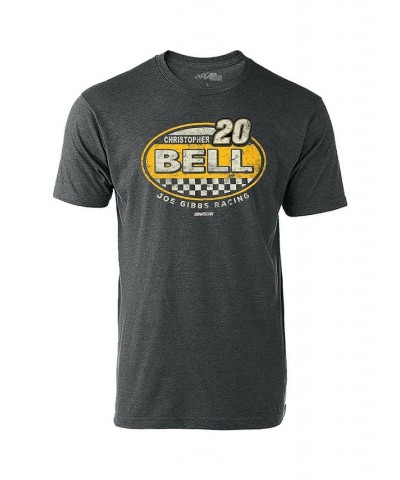 Men's Heathered Charcoal Christopher Bell Vintage-Inspired Rookie T-shirt $19.59 T-Shirts