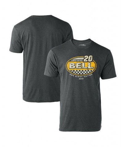 Men's Heathered Charcoal Christopher Bell Vintage-Inspired Rookie T-shirt $19.59 T-Shirts