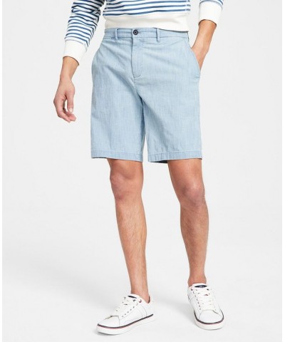 Men's Big & Tall 9" Chambray Shorts Blue $39.38 Shorts