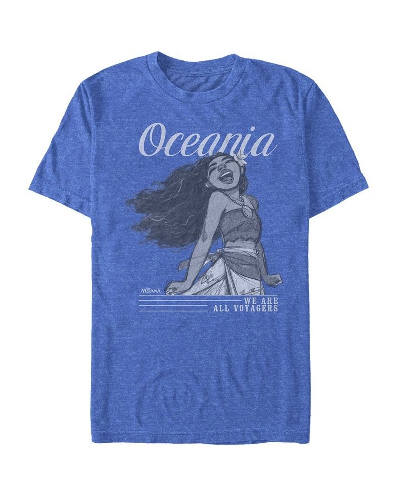 Disney Men's Moana Sketch Oceania We are All Voyagers, Short Sleeve T-Shirt Blue $19.94 T-Shirts