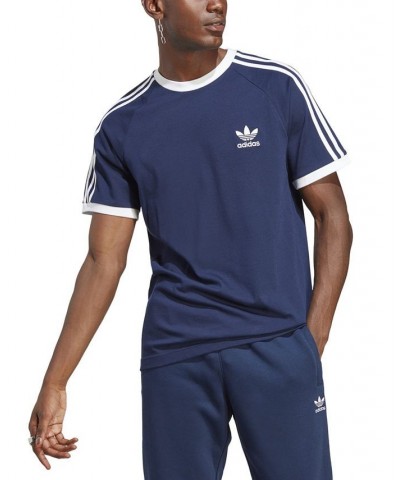 adidas Men's Originals 3-Stripes Cali T-Shirt Blue $18.00 T-Shirts