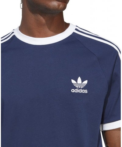 adidas Men's Originals 3-Stripes Cali T-Shirt Blue $18.00 T-Shirts