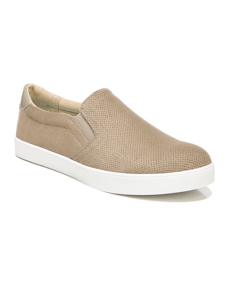 Women's Madison Slip on Sneakers Wood Brown Fabric $27.60 Shoes