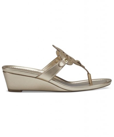 Penelopee Wedge Slide Sandals Ivory/Cream $24.40 Shoes