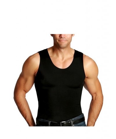 Men's Big & Tall Insta Slim Compression Muscle Tank Top Tan/Beige $35.67 Undershirt