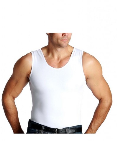 Men's Big & Tall Insta Slim Compression Muscle Tank Top Tan/Beige $35.67 Undershirt