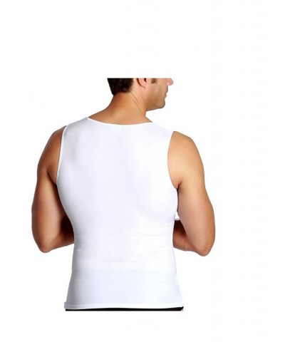 Men's Big & Tall Insta Slim Compression Muscle Tank Top Tan/Beige $35.67 Undershirt