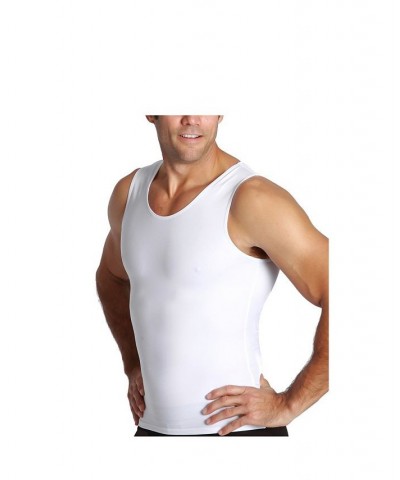 Men's Big & Tall Insta Slim Compression Muscle Tank Top Tan/Beige $35.67 Undershirt