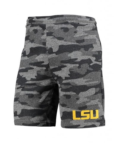 Men's Charcoal, Gray LSU Tigers Camo Backup Terry Jam Lounge Shorts $29.49 Shorts