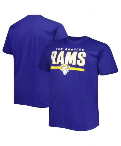 Men's Branded Royal Los Angeles Rams Big and Tall Speed and Agility T-shirt $16.34 T-Shirts