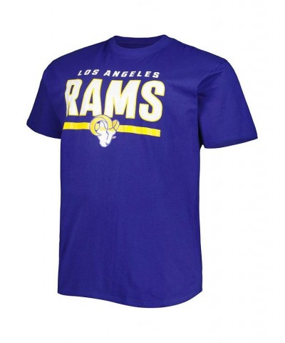 Men's Branded Royal Los Angeles Rams Big and Tall Speed and Agility T-shirt $16.34 T-Shirts