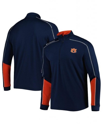 Men's Navy Auburn Tigers Shotgun 2.0 Omni-Wick Quarter-Zip Jacket $46.00 Jackets