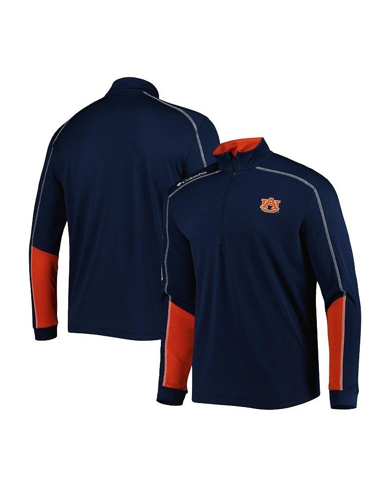 Men's Navy Auburn Tigers Shotgun 2.0 Omni-Wick Quarter-Zip Jacket $46.00 Jackets