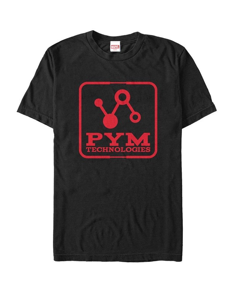 Marvel Men's Ant-Man Pym Technologies Logo Short Sleeve T-Shirt Black $15.40 T-Shirts