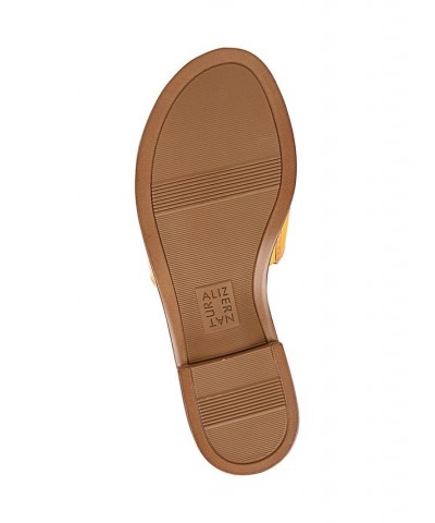 Fame Slide Sandals Yellow $54.45 Shoes