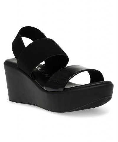 Women's Poli Platform Sandal Black $39.16 Shoes