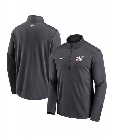 Men's Anthracite USA Baseball 2023 World Baseball Classic Pacer Performance Half-Zip Jacket $43.34 Jackets