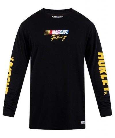 Men's Nascar Everyday Flame Long Sleeve T-shirt Black $28.05 T-Shirts