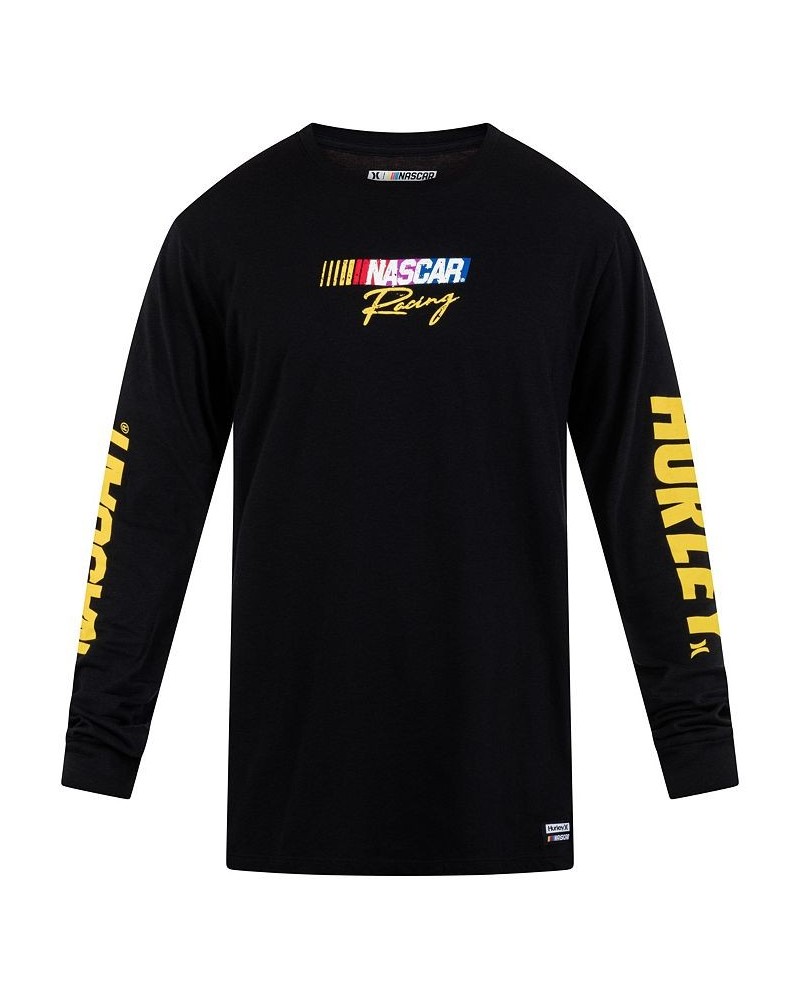 Men's Nascar Everyday Flame Long Sleeve T-shirt Black $28.05 T-Shirts