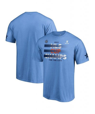 Men's Branded Sky Blue New York City FC 2021 MLS Cup Champions Five Points T-shirt $19.00 T-Shirts